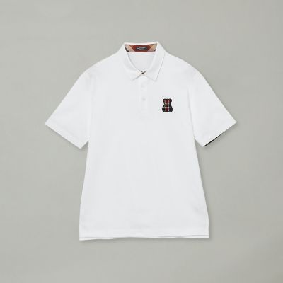 WEB・一部店舗限定】ハブラシベアーワッペンポロシャツ | BLACK
