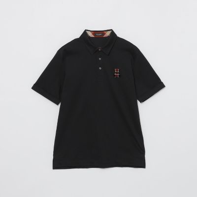 WEB・一部店舗限定】ハブラシベアーワッペンポロシャツ | BLACK
