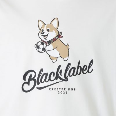 WEB・一部店舗限定】フットボールコーギーTシャツ | BLACK LABEL