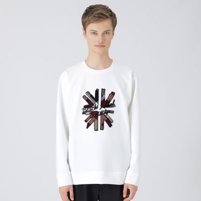 ＜BLACK LABEL CRESTBRIDGE (Men)＞【一部店舗限定】ハブラシユニオンジャックスウェットシャツ