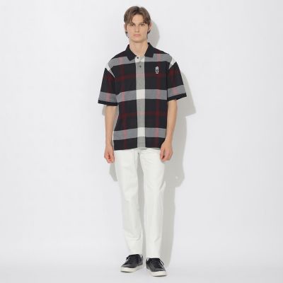 美品【BLACK LABEL 】MENS ブラックポロシャツ チェック襟 M BLACK LABEL ブラック ポロシャツ - メルカリ