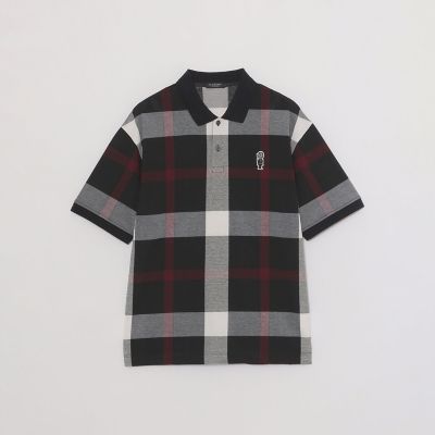 WEB限定】スラブクレストブリッジチェックポロシャツ | BLACK LABEL