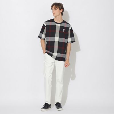 WEB限定】スラブクレストブリッジチェックTシャツ | BLACK LABEL