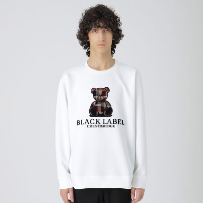 ＜BLACK LABEL CRESTBRIDGE (Men)＞【一部店舗限定】ハブラシベアースウェットシャツ