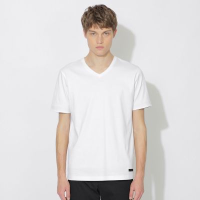 WEB限定】マーセライズVネックTシャツ | BLACK LABEL CRESTBRIDGE
