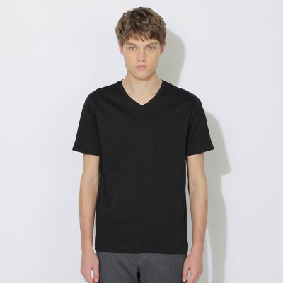 WEB限定】マーセライズVネックTシャツ | BLACK LABEL CRESTBRIDGE