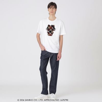 ハローキティコラボ】クレストブリッジチェックシルエットキティT
