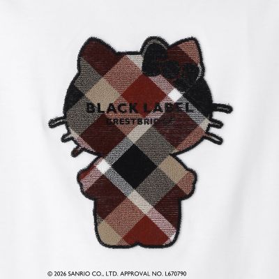 ハローキティコラボ】クレストブリッジチェックシルエットキティT