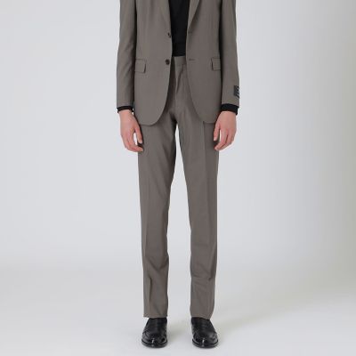 CARREMAN ウォッシャブルソリッドスラックス | BLACK LABEL