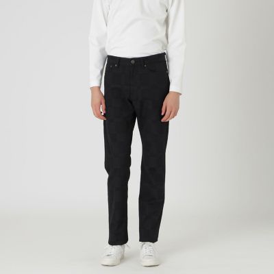 シャドーチェックブラックデニム | BLACK LABEL CRESTBRIDGE (Men