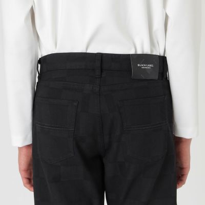 シャドーチェックブラックデニム | BLACK LABEL CRESTBRIDGE (Men
