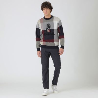 ダブルフェイスクレストブリッジチェックデニム | BLACK LABEL