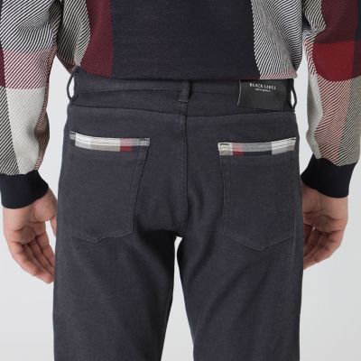 ダブルフェイスクレストブリッジチェックデニム | BLACK LABEL