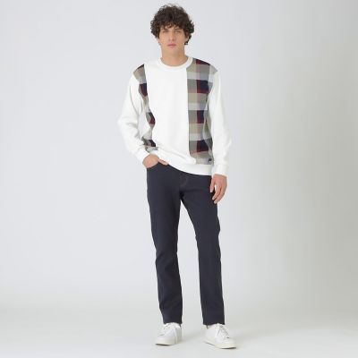 ダブルフェイスクレストブリッジチェックデニム | BLACK LABEL