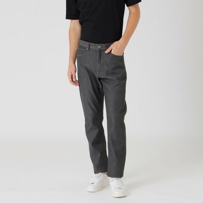 ダブルフェイスクレストブリッジチェックデニムパンツ | BLACK LABEL