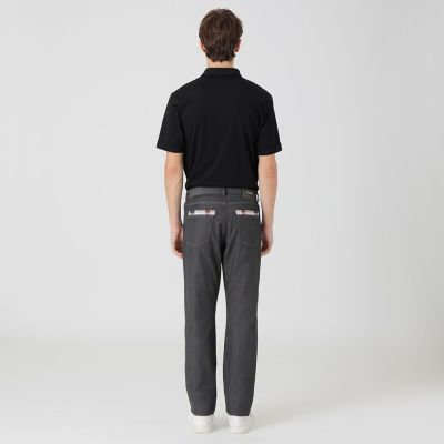 ダブルフェイスクレストブリッジチェックデニムパンツ | BLACK LABEL