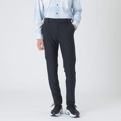 BLACK lab．】ブロックメッシュスキニートラウザーズ | BLACK