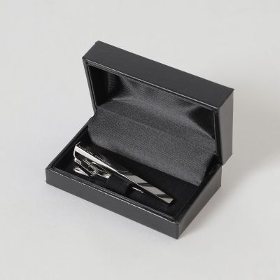 ストライプハーフダイヤカットタイバー | BLACK LABEL CRESTBRIDGE