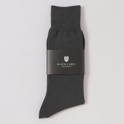 ＜BLACK LABEL CRESTBRIDGE (Men)＞カラーソリッドドレスソックス