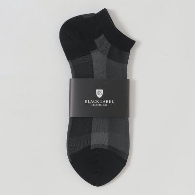 ＜BLACK LABEL CRESTBRIDGE (Men)＞クレストブリッジチェックショートソックス