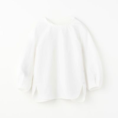 ライトモールスキン　ラッフルネックプルオーバー