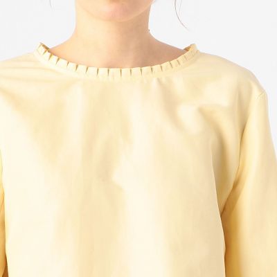 ライトモールスキン　ラッフルネックプルオーバー
