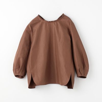 ライトモールスキン　ラッフルネックプルオーバー