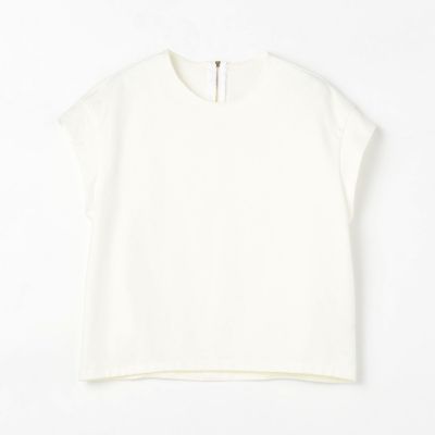 コンパクトコットン　フレンチスリーブプルオーバー