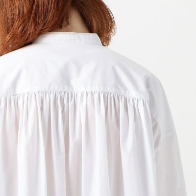 ホワイトコンビネーション　ボザムチュニックシャツ