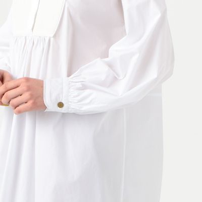 ホワイトコンビネーション ボザムチュニックシャツ | maison