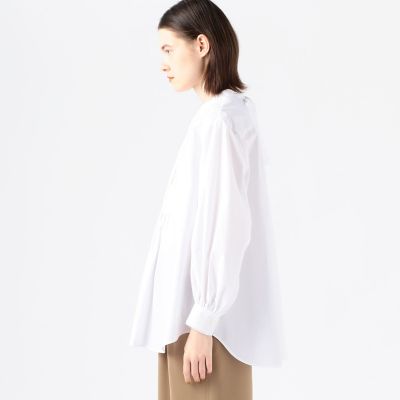 ホワイトコンビネーション　ボザムブラウス
