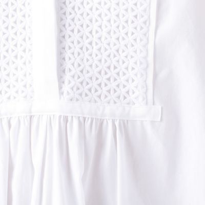 ホワイトコンビネーション　ボザムブラウス