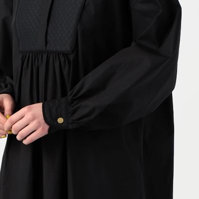 ブラックコンビネーション　ボザムチュニックシャツ
