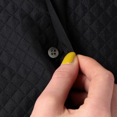 ブラックコンビネーション　ボザムチュニックシャツ