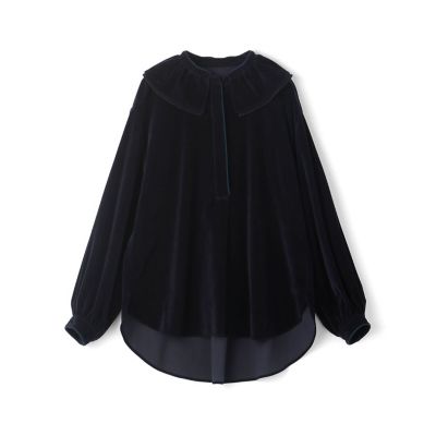 トゥモローランドコレクション キャラメルヴェルト ラッフルカラーブラウス TOMORROWLAND collection（トゥモローランドコレクション）の