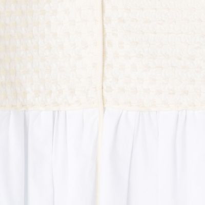 ホワイトコンビネーション ペプラムブラウス | maison TOMORROWLAND