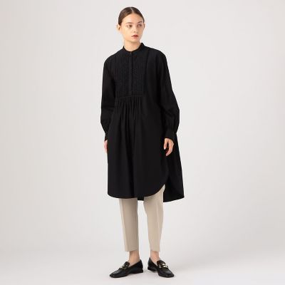 ブラックコンビネーション　モールボザムチュニックシャツ