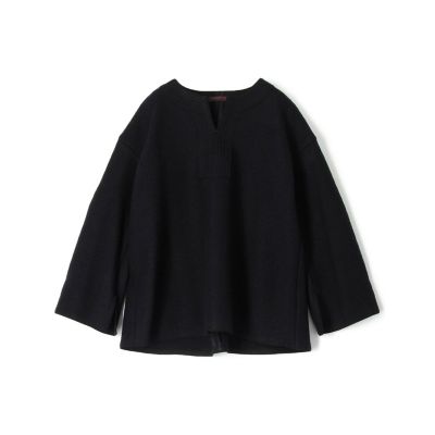 リングニット　キーネックプルオーバー