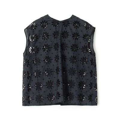 ＜maison TOMORROWLAND＞トゥルーフルール　フロンタブルフレンチスリーブブラウス