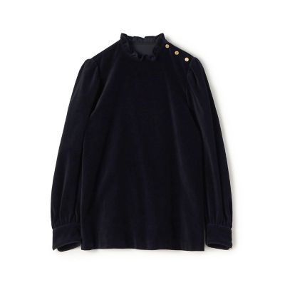 【70％OFF】 キャラメルヴェルト maison | ラッフルカラーブラウス シャツ+ブラウス(長袖+七分)