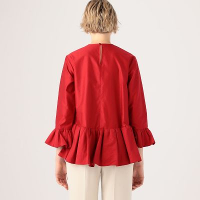 TOMORROWLAND 美品ルミエールモールスキン ラッフルチュチュ　ブラウス ルミエールモールスキン ラッフルチュチュ | maison