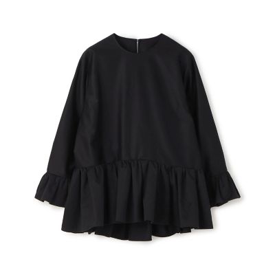 TOMORROWLAND 美品ルミエールモールスキン ラッフルチュチュ　ブラウス BPF01_14_14014101102_6900