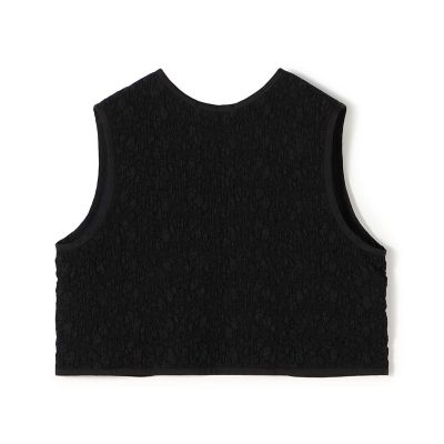 【TOMORROWLAND collection】シャーリングフラワー フロンタブルトップス シャーリングフラワー フロンタブルトップス｜トゥモローランド