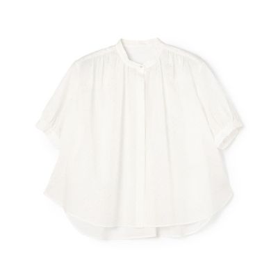 ＜maison TOMORROWLAND＞シルバードットプリント　パフスリーブブラウス