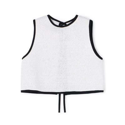 ＜maison TOMORROWLAND＞シルバーネットクロス　フロンタブルトップス