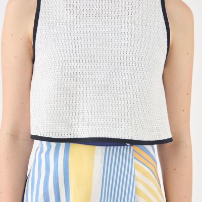 トゥモローランド　シルバーネットクロス フロンタブルトップス　24SS　完売品 トゥモローランド シルバーネットクロス フロンタブルトップス