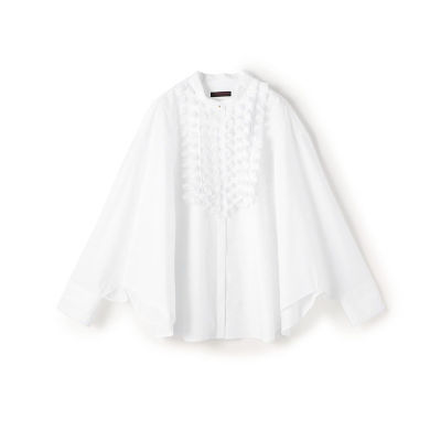 ホワイトコンビネーション マントブラウス | maison TOMORROWLAND