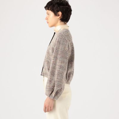 ファンシーニット ライトブルゾン | maison TOMORROWLAND/メゾン