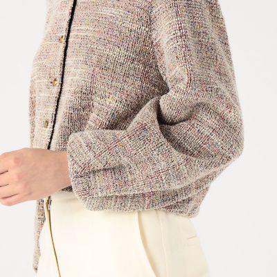 ファンシーニット ライトブルゾン | maison TOMORROWLAND/メゾン