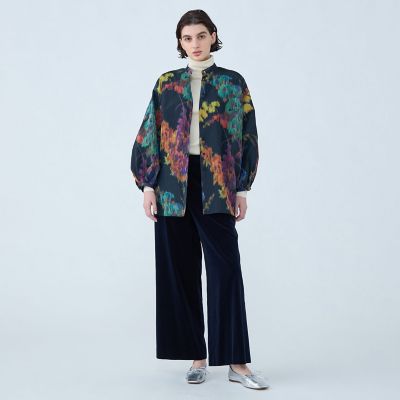 tomorrowland fil ロングブラウス ウールツイル ハイネックロングシャツ （シャツ・ブラウス